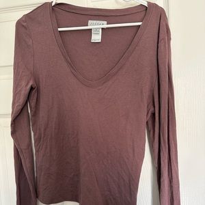 Jigsaw long sleeve shirt V neck